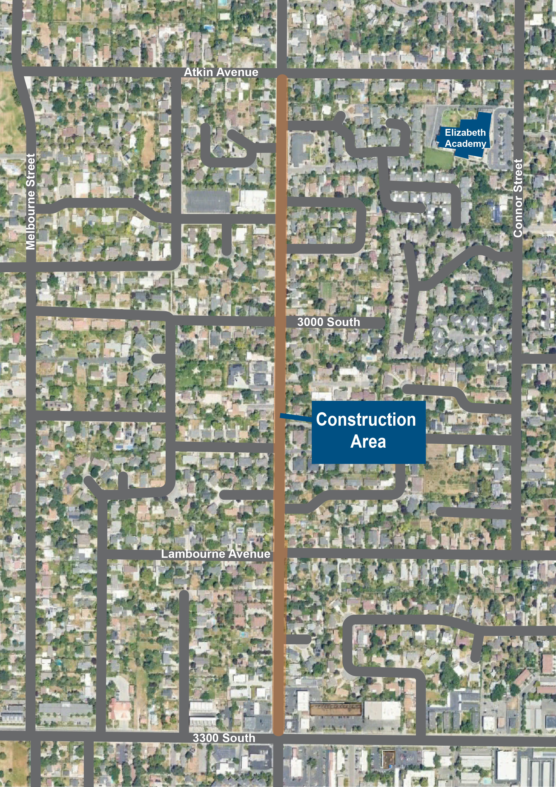 Millcreek 2000 E Construction Map