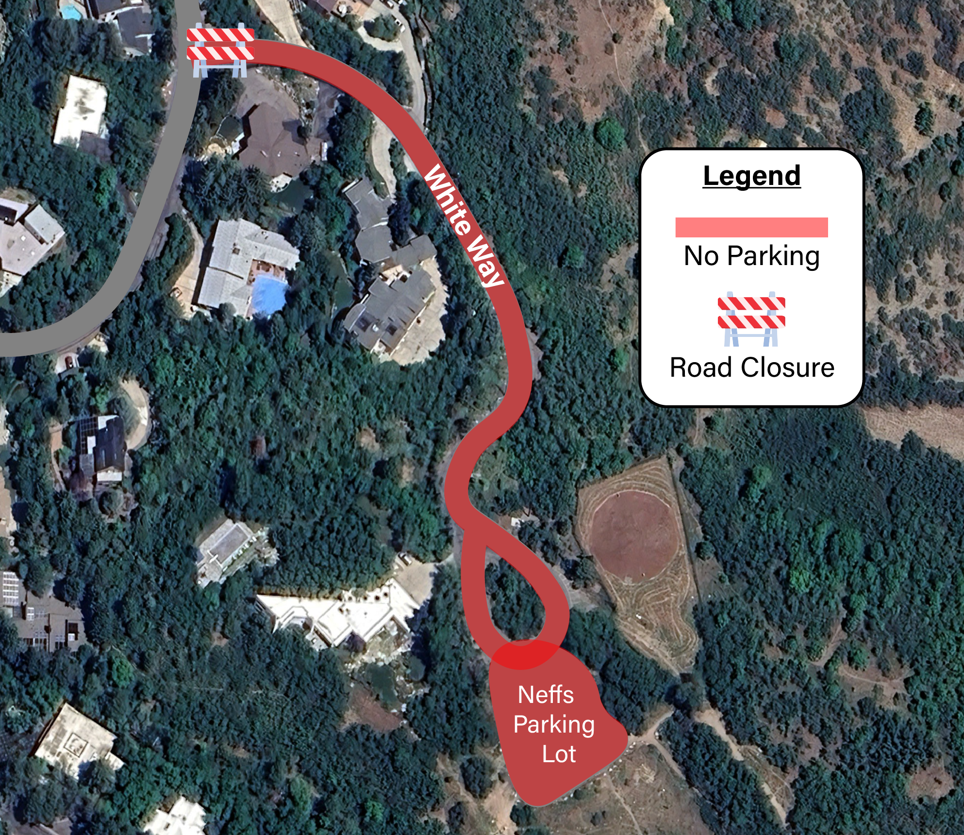 Neffs Canyon Closure Map