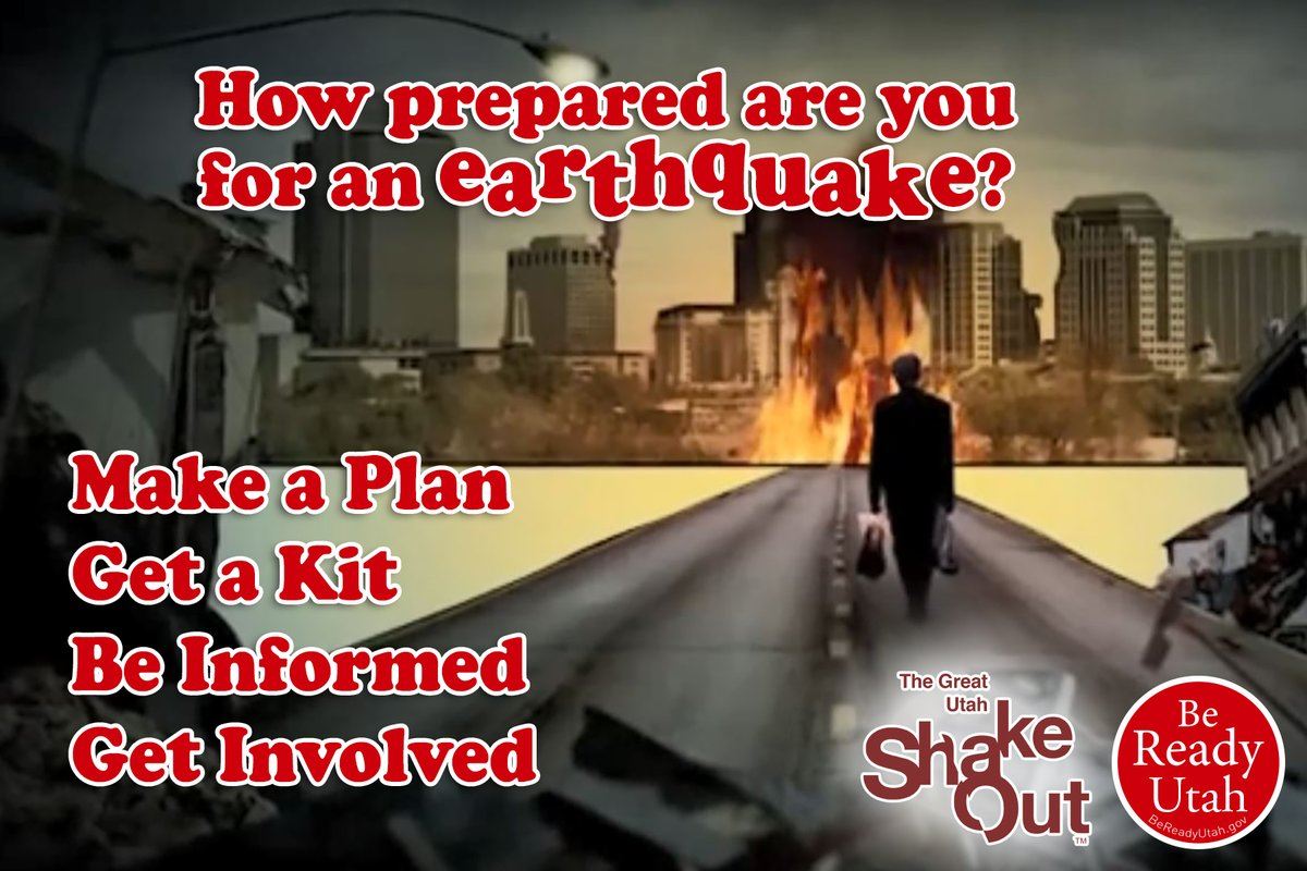 Earthquake preparedness image Be Ready Utah The Great Utah ShakeOut